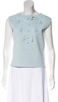 Thumbnail for your product : Chanel Embroidered Knit Top w/ Tags