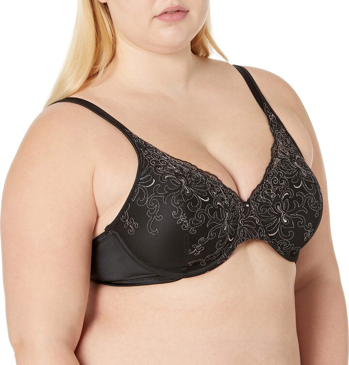 Playtex Women's Dreamwire Ultra-Soft No-Poke Underwire, Smooth Lace Bra,  4-Way Support, Black, 38B at  Women's Clothing store