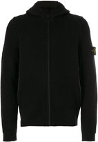 Thumbnail for your product : Stone Island hooded rib knit cardigan