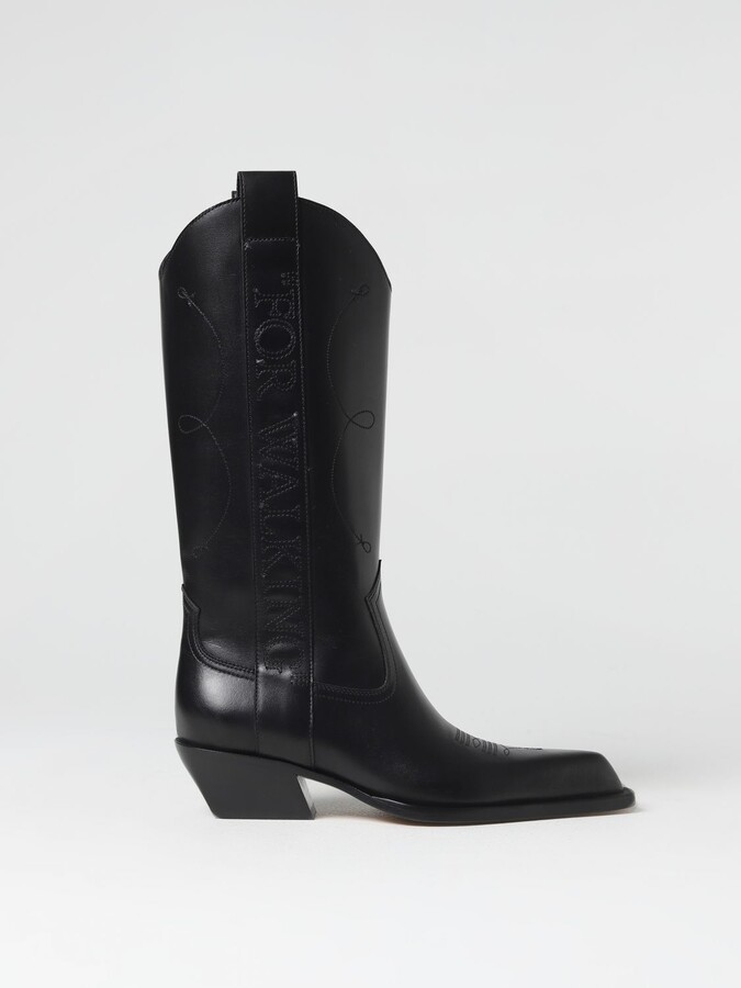 Off-White For Walking boots in leather - ShopStyle