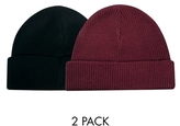 Thumbnail for your product : ASOS Tiny Beanie Hat 2 Pack SAVE 17%