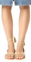 Thumbnail for your product : Zimmermann Link Tie Flat Sandals