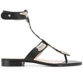 Red Valentino snake plaque sandals 