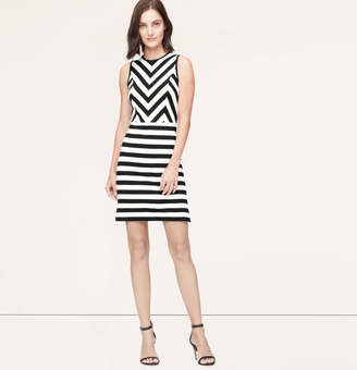 LOFT Tall Mixed Stripe Dress