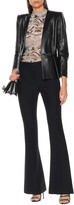 Thumbnail for your product : Alexander McQueen Mid-rise flared crepe pants