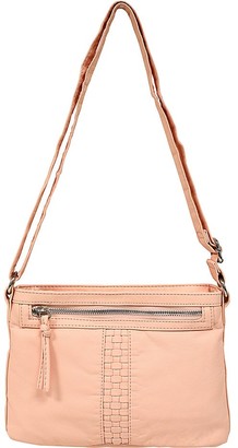 Bueno of California Faux Leather Washed Woven Crossbody