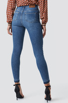 Thumbnail for your product : NA-KD Na Kd Skinny High Waist Open Hem Jeans Black