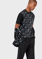 Thumbnail for your product : Emporio Armani Mercerised Jersey T-Shirt With Decorative Print