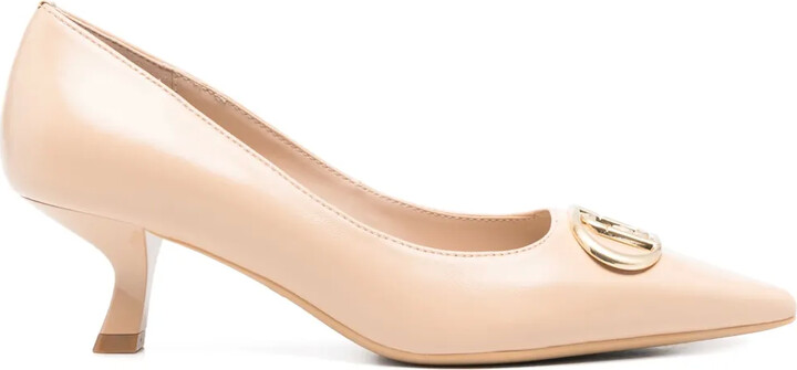 Liu Jo 50mm Logo-Plaque Pumps
