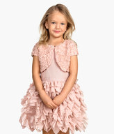 Thumbnail for your product : H&M Bolero Jacket with Flowers - Powder pink - Kids