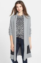 Thumbnail for your product : MICHAEL Michael Kors Leather Pocket Cardigan