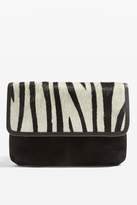 Thumbnail for your product : Topshop Leather Zebra Print Bumbag