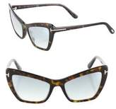 Thumbnail for your product : Tom Ford Eyewear Valesca 55MM Mirrored Cat Eye Sunglasses
