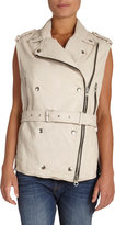Thumbnail for your product : Etoile Isabel Marant Bracken Leather Snap Stud Vest