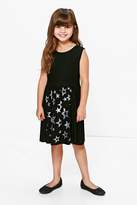 Thumbnail for your product : boohoo Girls Star Print Glitter Dress