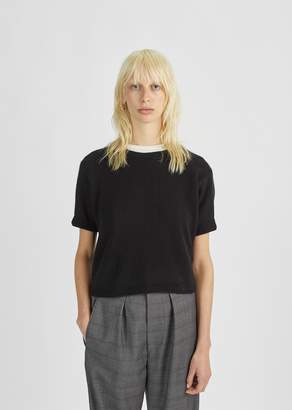 Isabel Marant Short Sleeved Cashmere Sweater Black