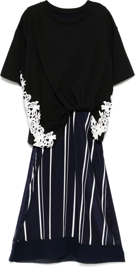 3.1 Phillip Lim Draped T-shirt Slip Combo dress