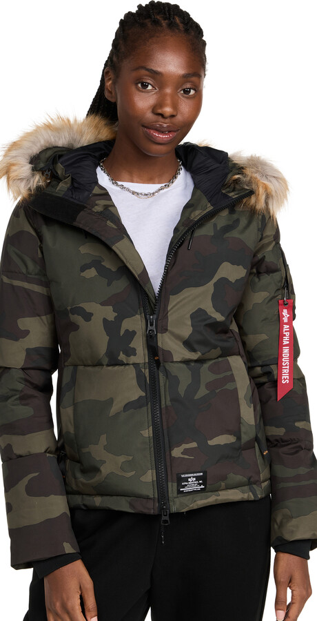 Hooded Puffer Alpha Industries FÃ¼r Frauen Hooded Puffer Alpha