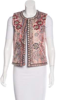 Isabel Marant Embroidered Studded Vest