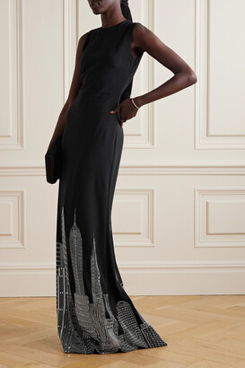 Ralph Lauren Collection Nevina Crystal-embellished Crepe Gown - Black -  ShopStyle Evening Dresses