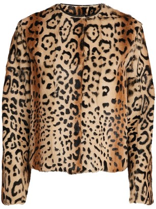 Max Mara Gabarra Leopard Fur Jacket - ShopStyle