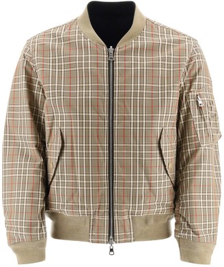 burberry reversible bomber jacket