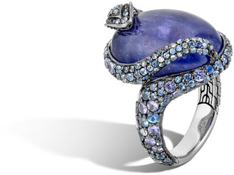 John Hardy Cobra Ring with Tanzanite and Diamonds