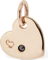 Thumbnail for your product : Dodo 9kt Rose Gold Heart Charm W/ Diamond