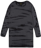 Thumbnail for your product : Finger In The Nose Layered tie dye sweater dress 4-16 years Coal
