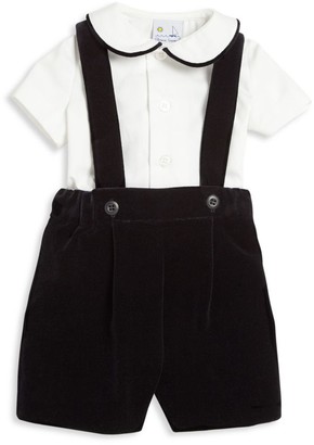Florence Eiseman Baby Boy's 3-Piece Velvet Jacket, Shirt & Shorts Set