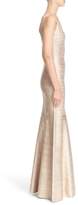 Thumbnail for your product : Herve Leger Foiled Mermaid Bandage Gown