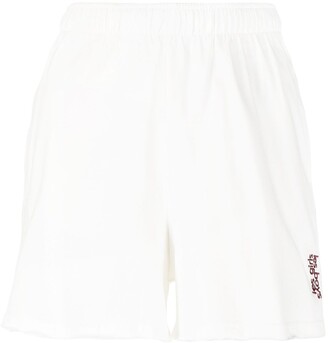 Les Girls Les Boys Embroidered-Logo Track Shorts