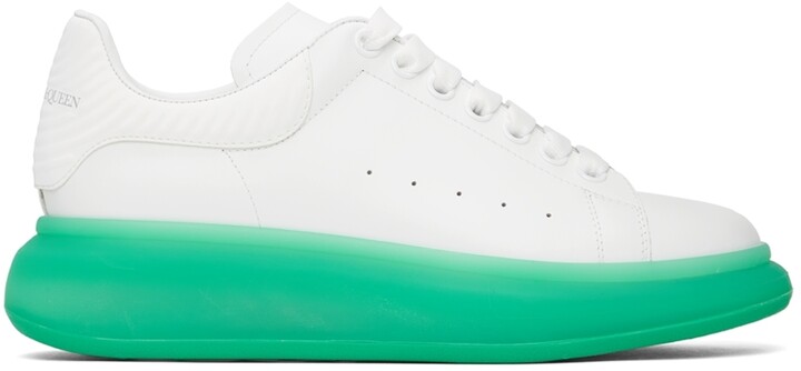 McQueen White & Green Sneakers - ShopStyle