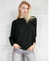 Thumbnail for your product : Express one eleven oversized ruffle sweatshirt
