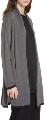 Eileen Fisher Shawl Collar Tencel® Lyocell Blend Long Cardigan