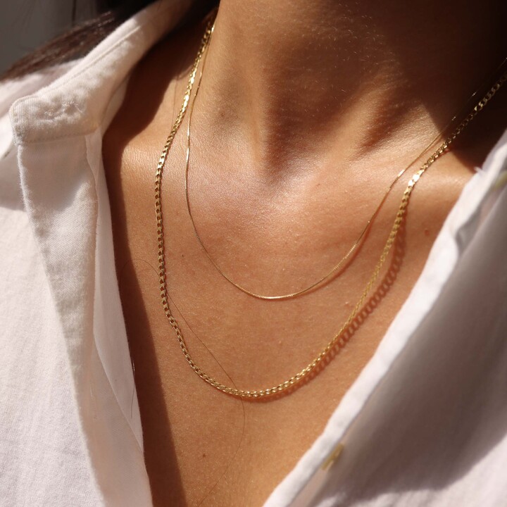 Etsy Gold Chain Dainty Necklace Chain Layered Necklace