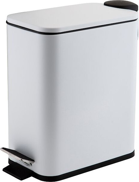 Simplify Slim Rectangular 5 Liter Pedal Trash Bin with Soft Close Lid
