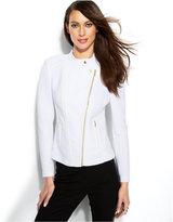 Thumbnail for your product : INC International Concepts Petite Ribbed Moto Jacket