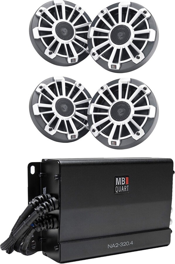 MB Quart Marine Powersports Nautic 4 Channel 320W Maximum Power Full