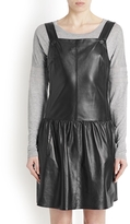 Thumbnail for your product : Karl Lagerfeld Paris Malia black leather pinafore dress