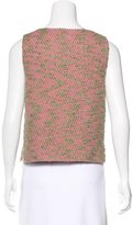 Thumbnail for your product : Chanel Sleeveless Bouclé Blouse