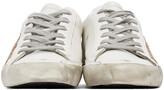 Thumbnail for your product : Golden Goose SSENSE Exclusive White & Silver Super-Star Classic Sneakers