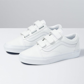 white leather old skool