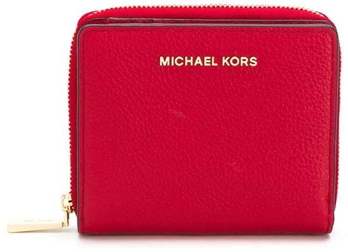 michael kors red wallet on sale