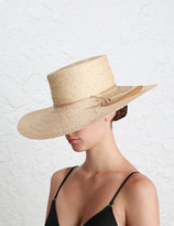Thumbnail for your product : Zimmermann Cross Weave Sisal Straw Hat