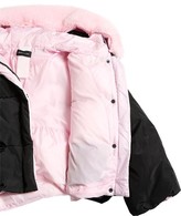 Thumbnail for your product : MonnaLisa Nylon Puffer Jacket W/ Faux Fur