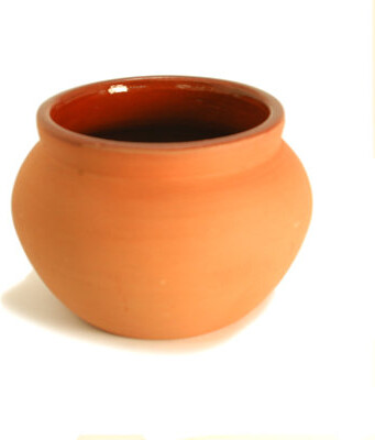 Ancient Cookware Indian Clay Individual Biryani Serving Bowl, Small