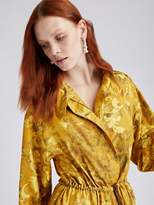 Thumbnail for your product : Oscar de la Renta Floral Chine Silk-Jacquard Coat