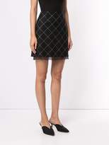 Thumbnail for your product : Paule Ka checked lace hem skirt