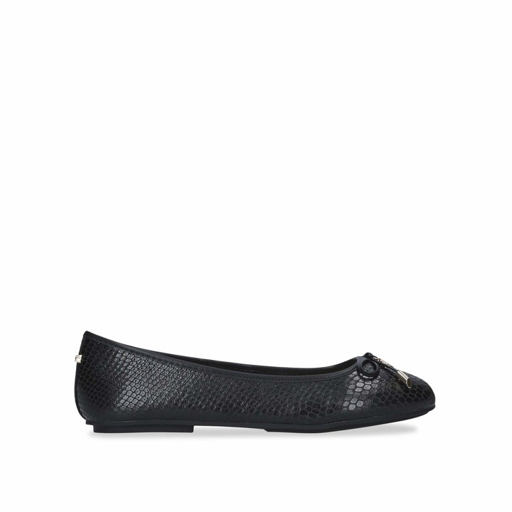 carvela black flat shoes